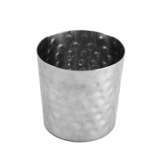 Thunder Group SLFFC003 French Fry Cup 13 oz stainless steel hammered finish 3-3/8 x 3-3/8 in