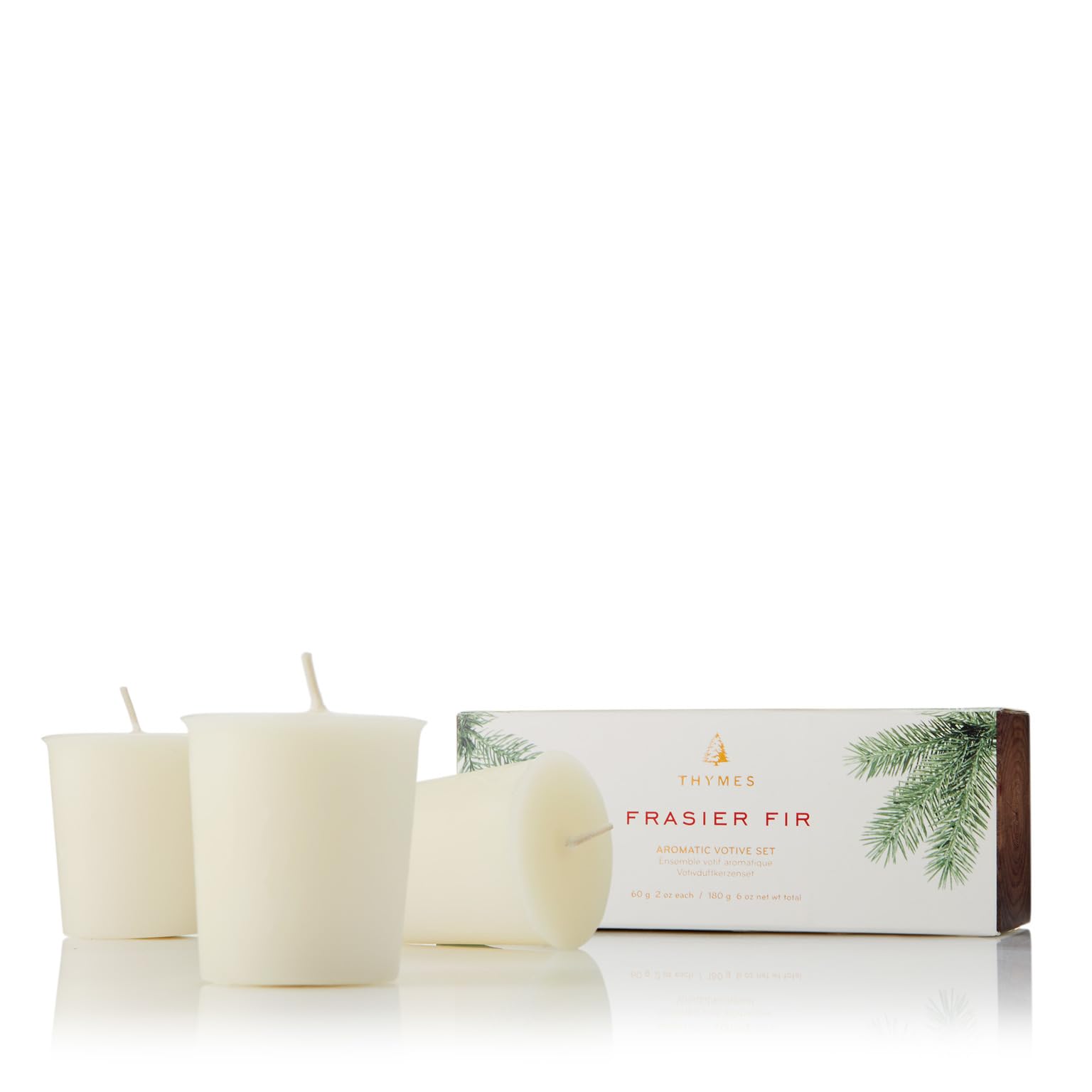 thymes frasier fir votive candle set product image