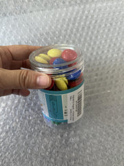 Tiberham 80 pack green 20mm round magnetic button on surface