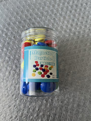 Tiberham 80 pack blue 20mm round magnetic button on surface