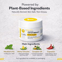 Plant-based menthol cream for sore muscles by TIDL