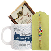 TIED RIBBONS Rakhi for Brother gift set including mug and rakhi