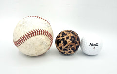 Giraffe print fabric wrapped ball for kids room