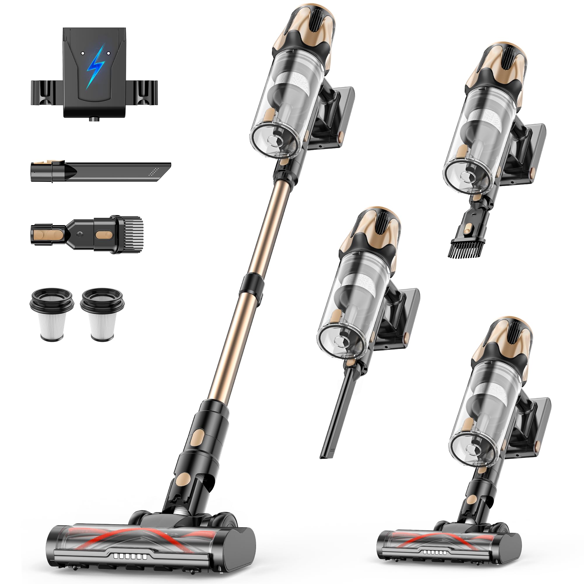 Tikom V850 cordless vacuum cleaner front view