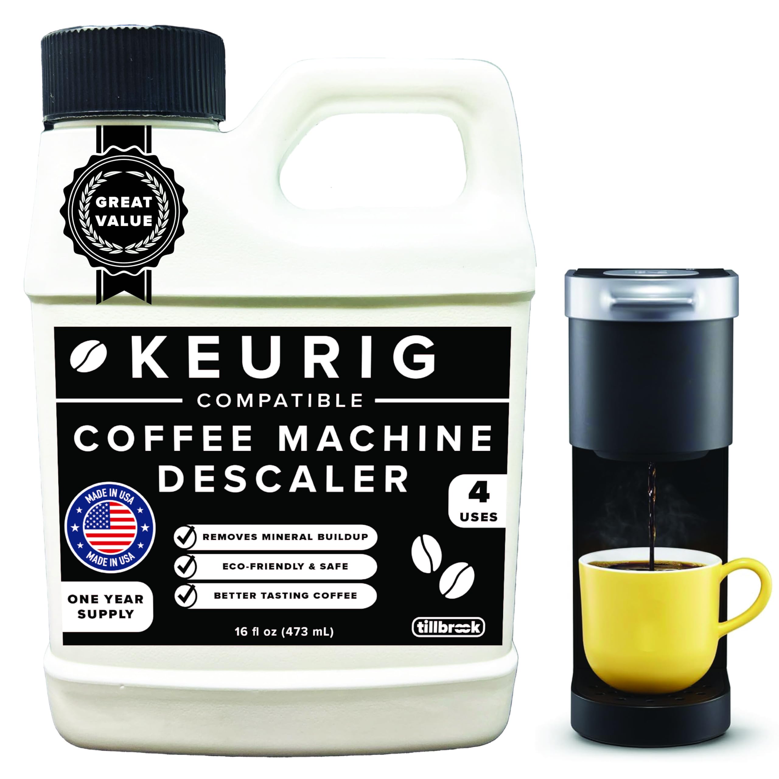 Tillbrook coffee machine descaler bottle 16oz