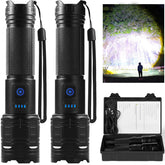 TIMSUMR rechargeable flashlights 90000 lumens pair