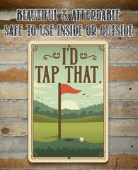 Durable aluminum golf sign with epoxy ink indoor outdoor
