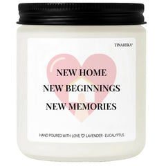 TINAREKA lavender eucalyptus candle for new home gift packaging