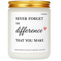 tinareka relaxing lavender scented candle with engraving option