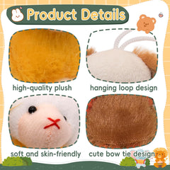 Small plush with loop for hanging on backpack or keys