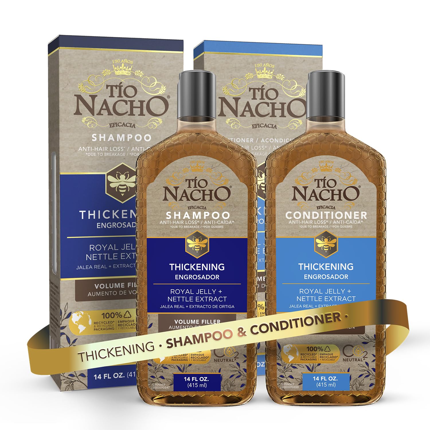 Tio Nacho thickening shampoo bottle 14 fl oz