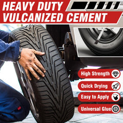 All purpose tire repair glue suitable for car motorcycle and bicycle tires