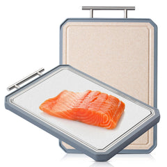 Titanium Cutting Board Double Sided with meat side and vegetable side