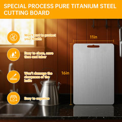Non-porous titanium surface reduces odors and stains