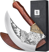 TIVOLI Ulu Knife with rosewood handle