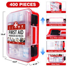 Durable wall-mountable plastic case with easy-slide latches