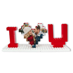 TM TEEMAN personalized photo blocks product image heart shaped puzzle for couples