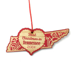 Baltic birch ornament size 3 to 3.5 inches with laser burn variations