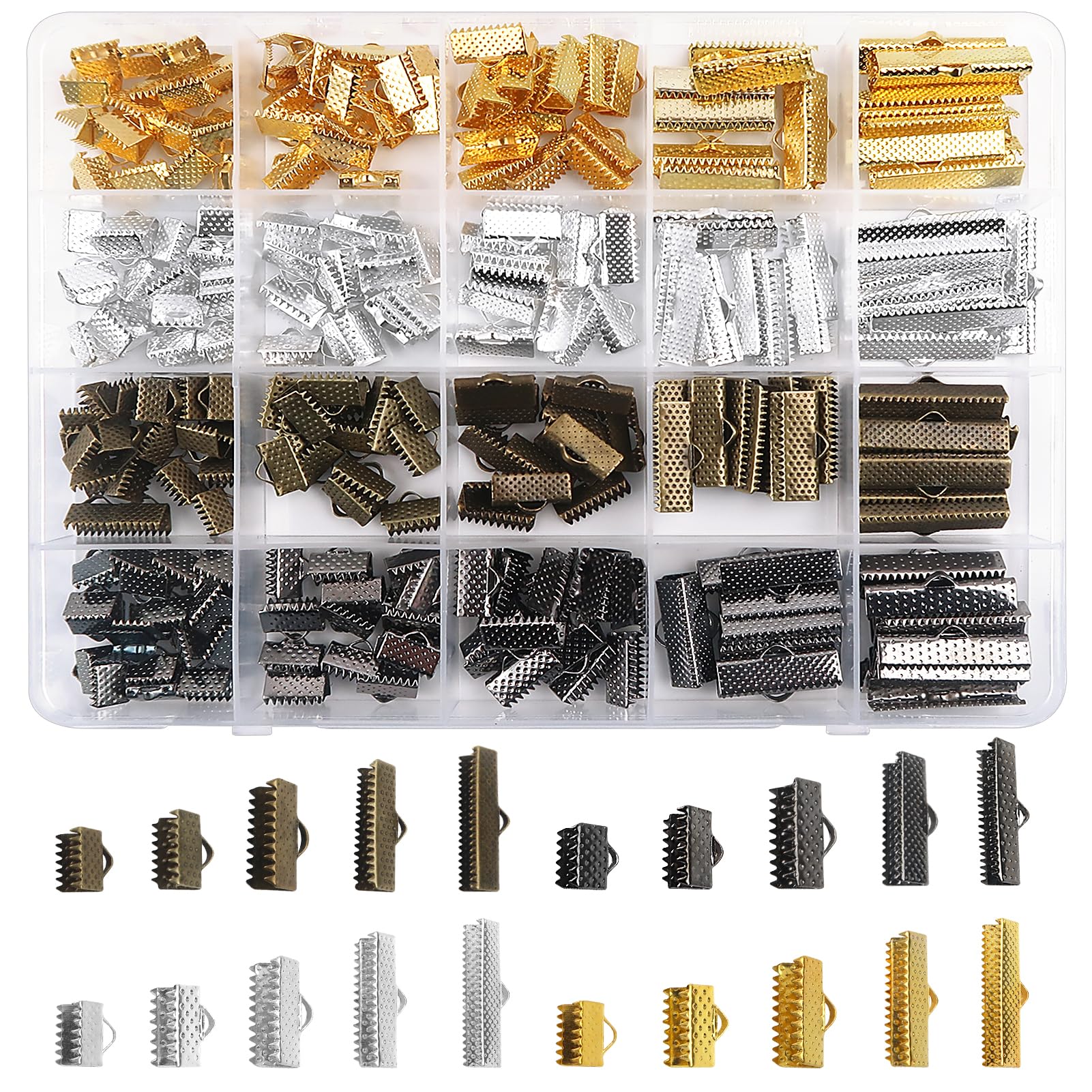 TOAOB iron ribbon ends packaging box with 280 pieces