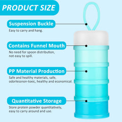 Tobeelec 4 stackable leakproof compartments close up
