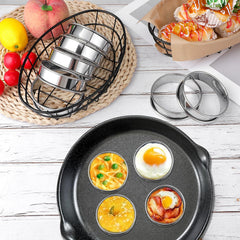 Tobeelec English muffin rings stainless steel 8cm silver 20pcs