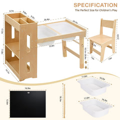 toddler activity table with two chairs by wingyz
