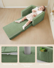 Removable cover on toddler couch machine washable
