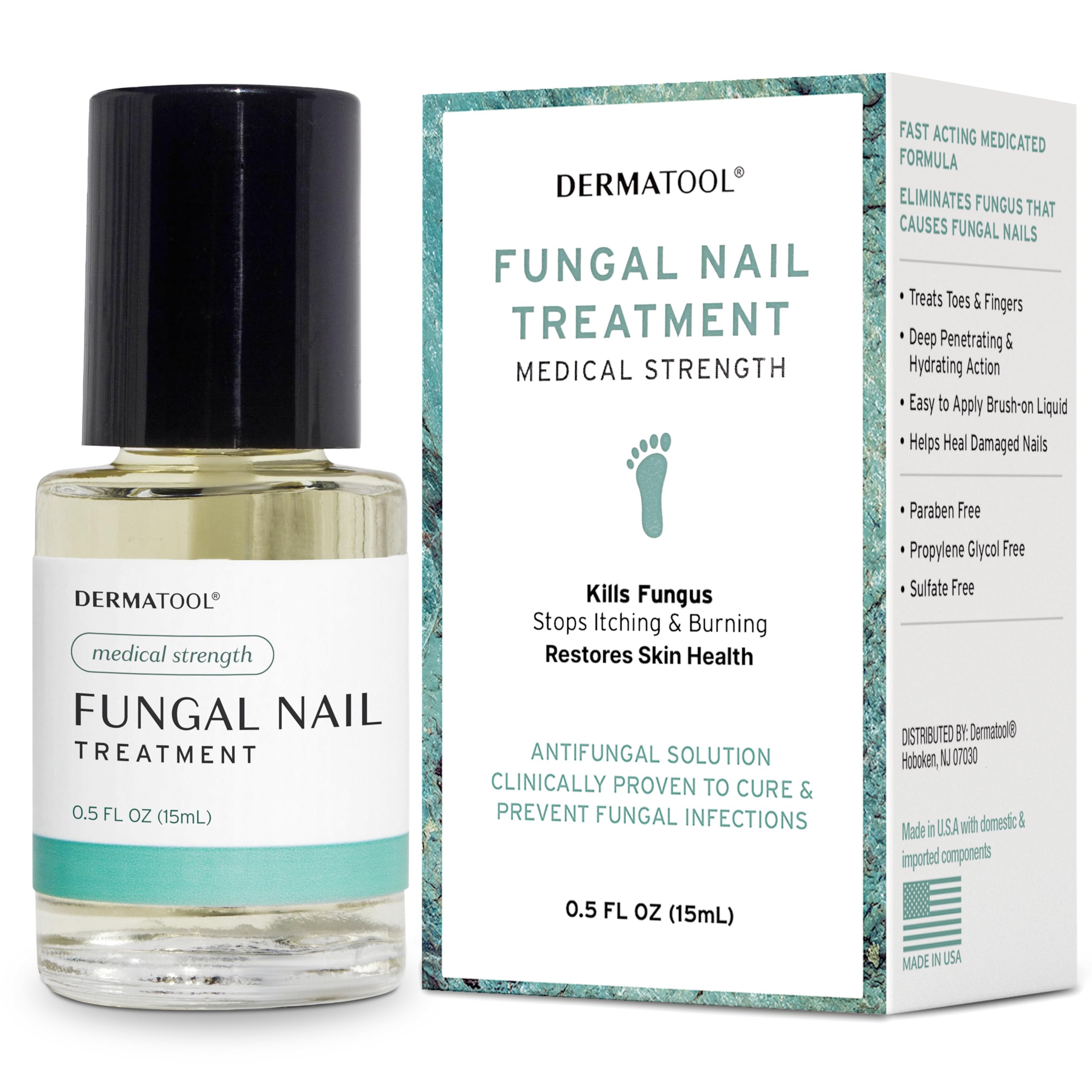 Toenail fungus treatment extra strength bottle close up