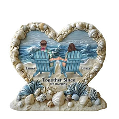 Together Since 3D effect acrylic plaque front view