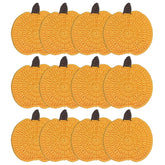 Tokatan handmade crochet pumpkin coaster set of 12