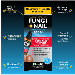Toe fungus treatment spray for nails and feet