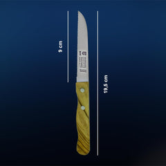 9 cm blade length and 19.5 cm total length of tomato knife