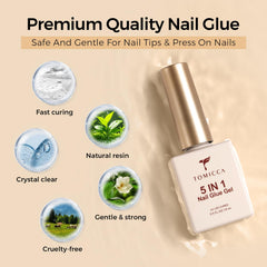 Odorless crystal clear drying nail adhesive