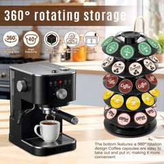 40 pod capacity K-Cup holder with turntable