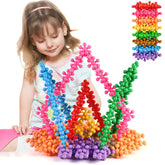TOMYOU 200 pieces building blocks set with colorful interlocking pieces