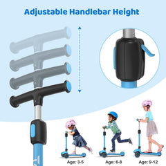 TONBUX 3 wheel scooter with light up wheels
