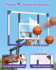 HEIGHT adjustable TONBUX hoop from 5.3 to 10 feet