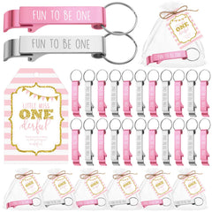 Tondiamo bottle opener keychain 50 sets pink and light grey