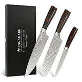 Tongmaru 3 Pcs Premium High Carbon Knife Sets main blade set