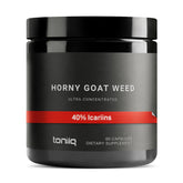 Toniiq Horny Goat Weed 60-1 extract bottle label