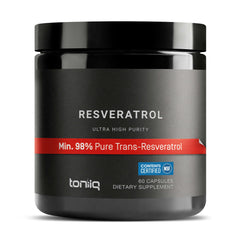 Toniiq NSF Resveratrol Capsules bottle front image