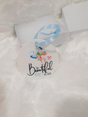 Too Beautiful For Earth Ornament infant loss memorial gift for parents