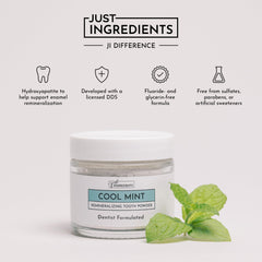 Non-GMO vegan clean ingredient tooth powder 1 oz JUST INGREDIENTS