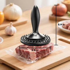 Smooth side flattening for even cooking close up