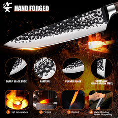 Topfeel 3PCS Chef Knife Set with 7 inch nakiri knife