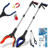 TOPGROT 2-Pack Grabber Reacher Tool with 34 inch foldable reach