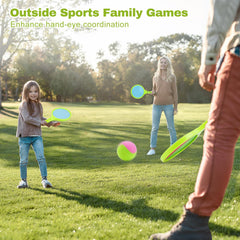 outdoor paddle ball set with paddles and balls