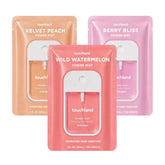 Touchland Juicy Trio Hydrating Hand Sanitizer Spray Set Travel Size front view