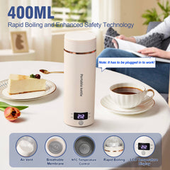 Touxila kettle with 4 temperature presets and LCD display