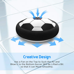 Batteries not included for LED Hover Soccer Ball